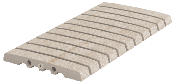 גריל פורצלן לתעלת גלישה 25/2.5 ס"מ